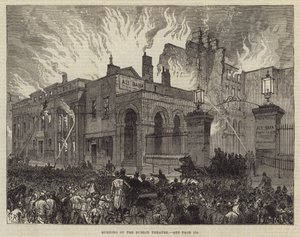 Incendio del Teatro de Dublín de Sir John Charles Robinson